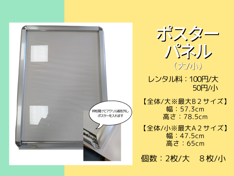 ポスターパネル大小